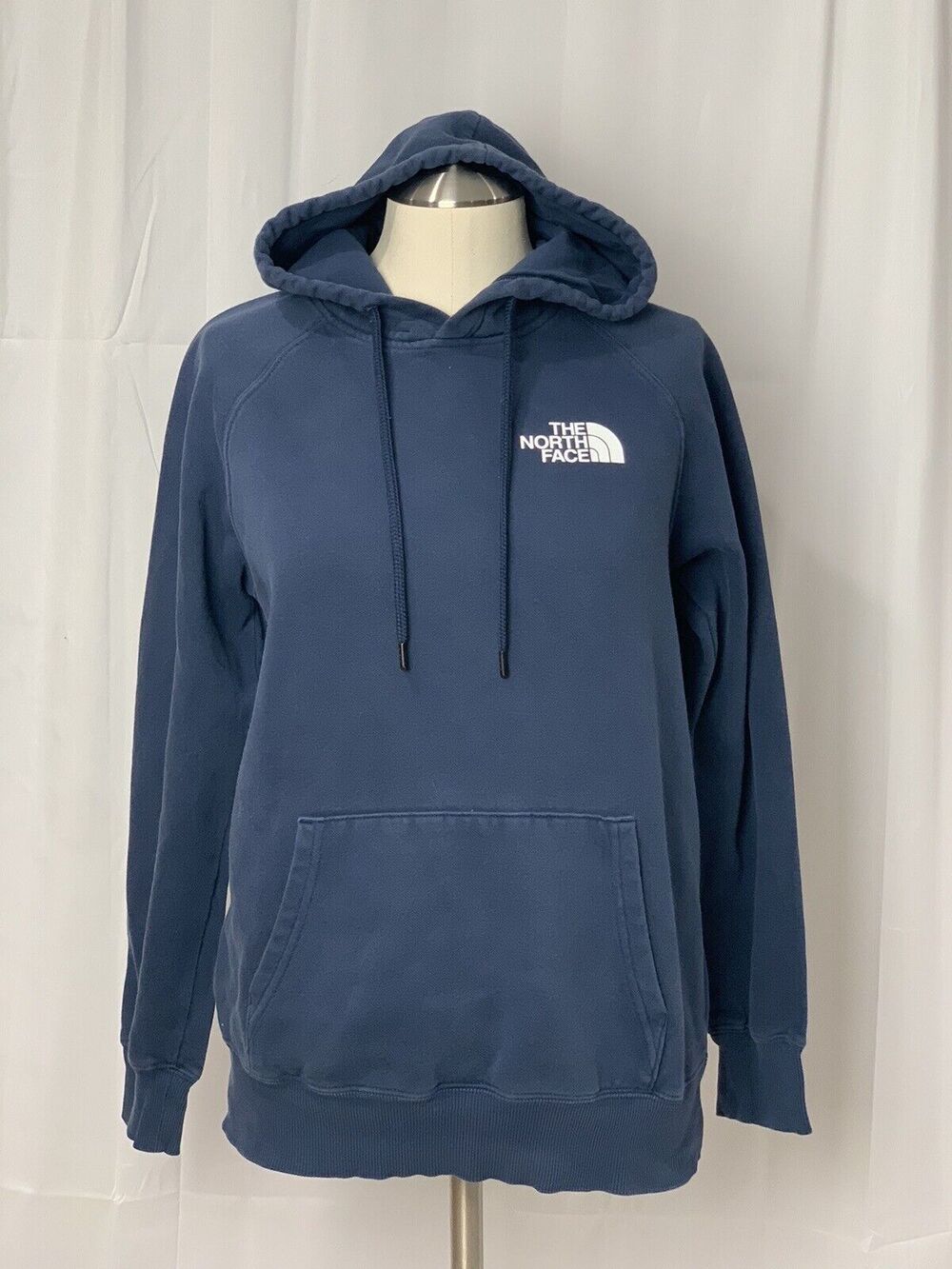 The North Face Woman’s Sweatshirt Hoodie Pullover Pockets Outdoor Hiking Blue S